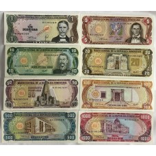 DOMINICAN REPUBLIC 1978 . ONE 1  - ONE THOUSAND 1,000 PESOS BANKNOTES . SPECIMEN